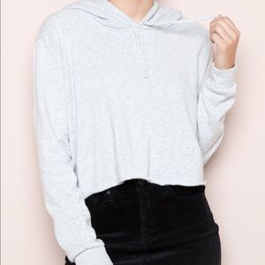 Brandy Melville Cropped Hoodie